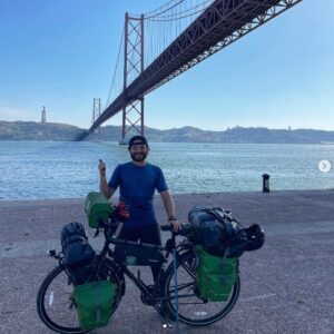 Francesco Ciullo pronto per l'avventura in bicicletta in Europa