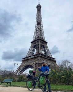 Francesco Ciullo pronto per l'avventura in bicicletta in Europa