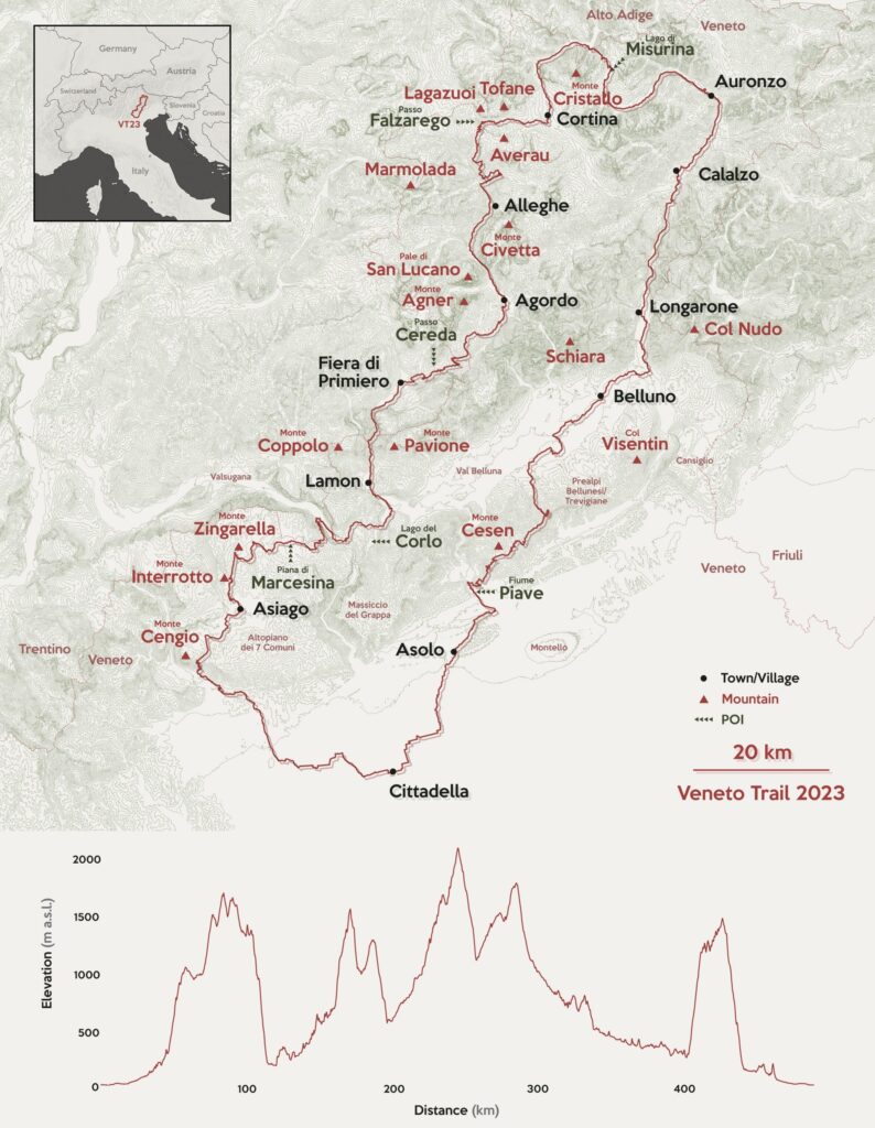 Appassionati di bikepacking al Veneto Trail