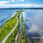 Vista panoramica di Comacchio, la piccola Venezia del Delta del Po