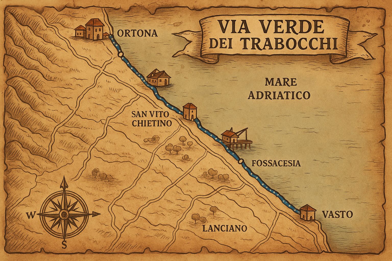Ciclabile costa dei trabocchi