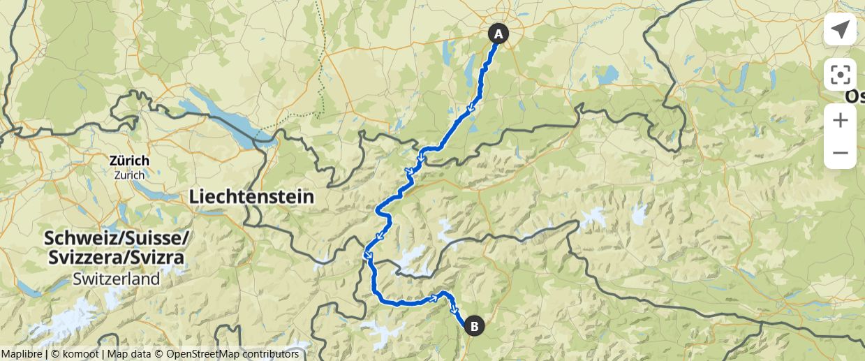 Pedalare da Bolzano a Monaco di Baviera